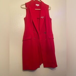 Blazer women color red